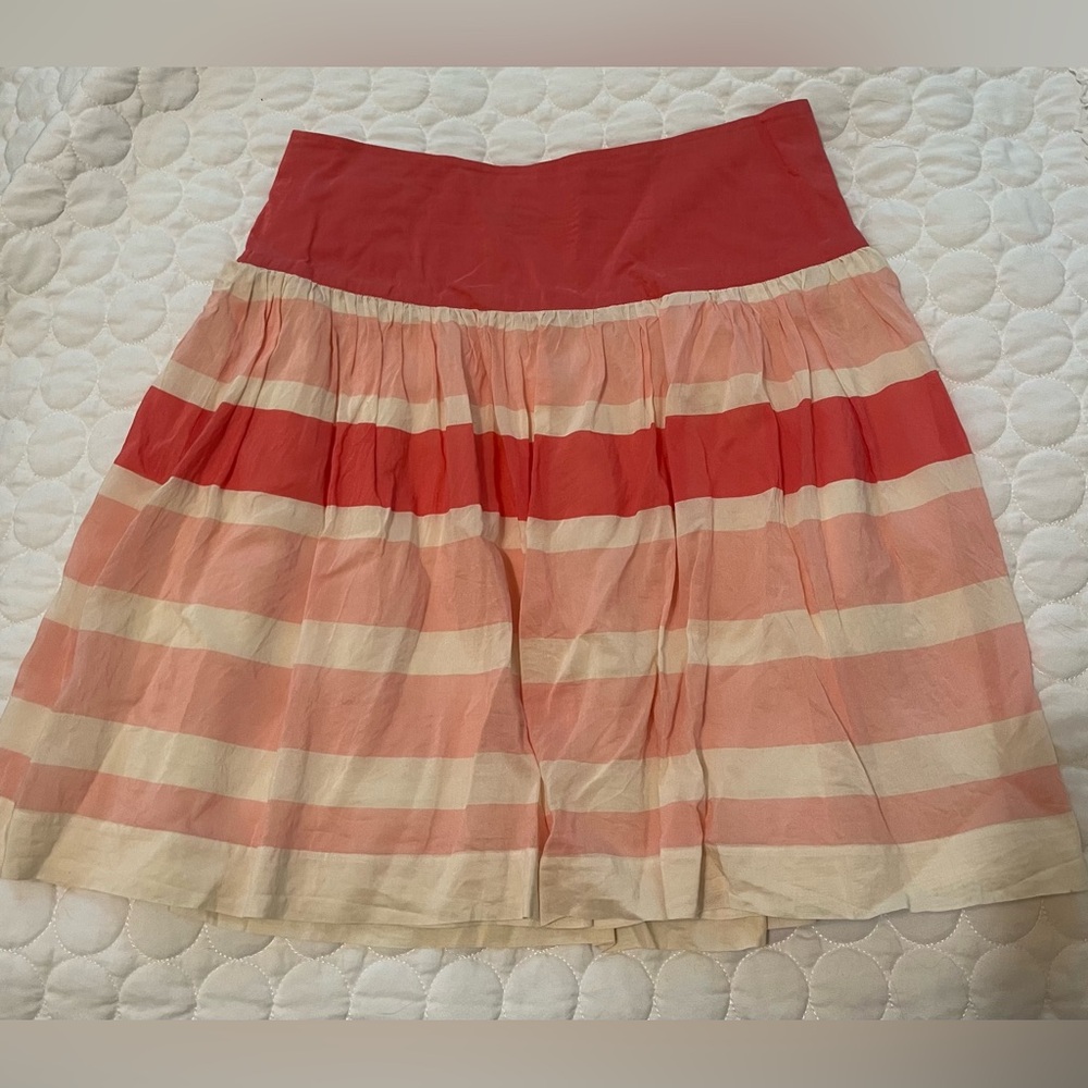 Gap Pink Striped Skirt Size 6